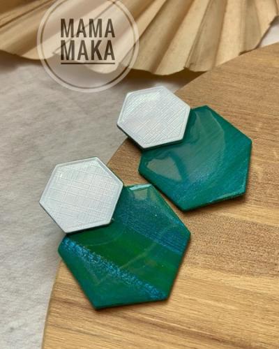 Malika Verde Smeraldo Handpainted