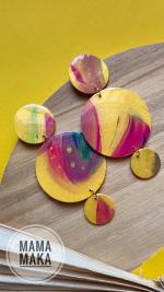 Eva Giallo Multicolor Handpainted
