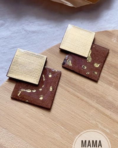 Marie Marrone Oro Handpainted