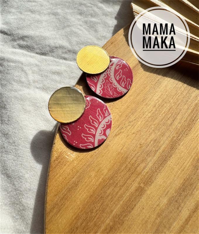 Gea Mini Oro Paisley Rosso Corallo