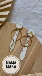 Aura Avorio Foglia Oro Handpainted