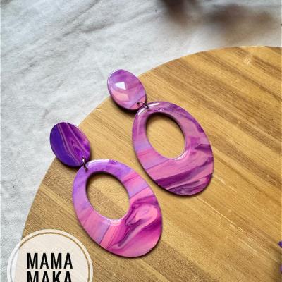 Ambra Fluid Pink Handpainted