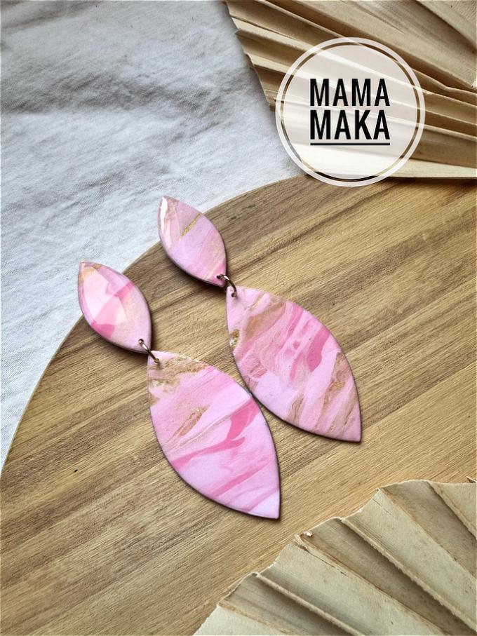 Etta Rosa Marble Handpainted