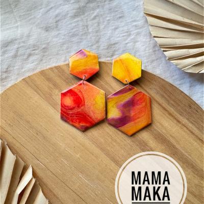 Atena Arancio Marble Handpainted