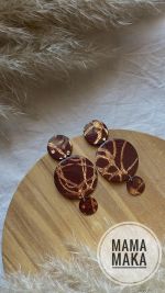 Eva Cioccolato Foglia Bronzo Handpainted
