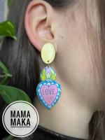 Cuore Sacro Space Blu Glitter Paola Vecchi