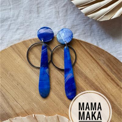 Aura Blu Argento Handpainted