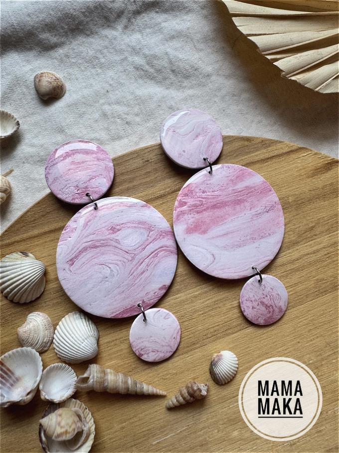 Eva Madreperla Rosa Handpainted