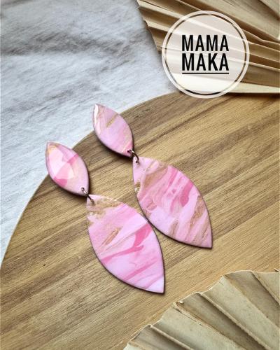Etta Rosa Marble Handpainted
