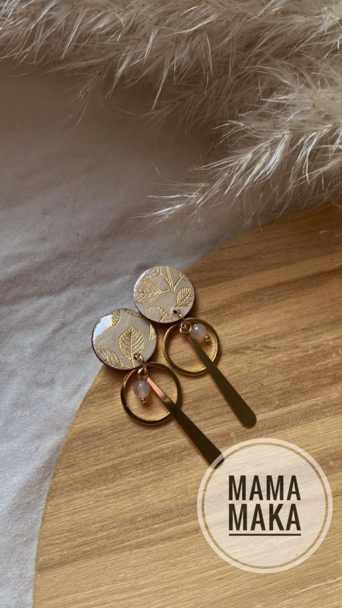 Lilith Beige Foglie oro