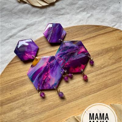 Atena Perla Electric Purple Handpainted