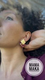 Marie Rosa Marble Glitter Handpainted