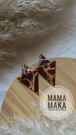Atria Cioccolato Foglia Bronzo Handpainted