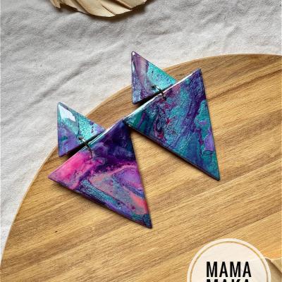 Atria Electric Purple Handpainted