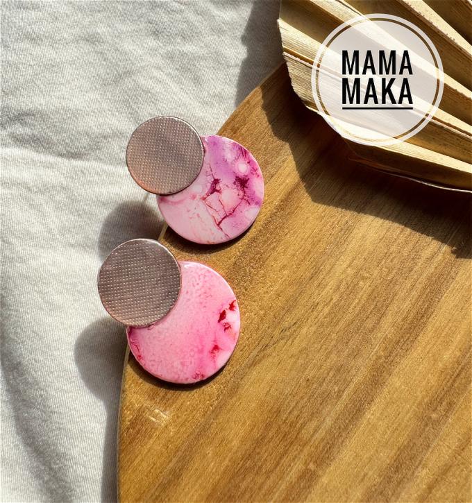 Gea Mini Oro Rosa Ink Handpainted