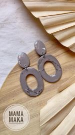 Alma Tortora Foglia Argento Handpainted