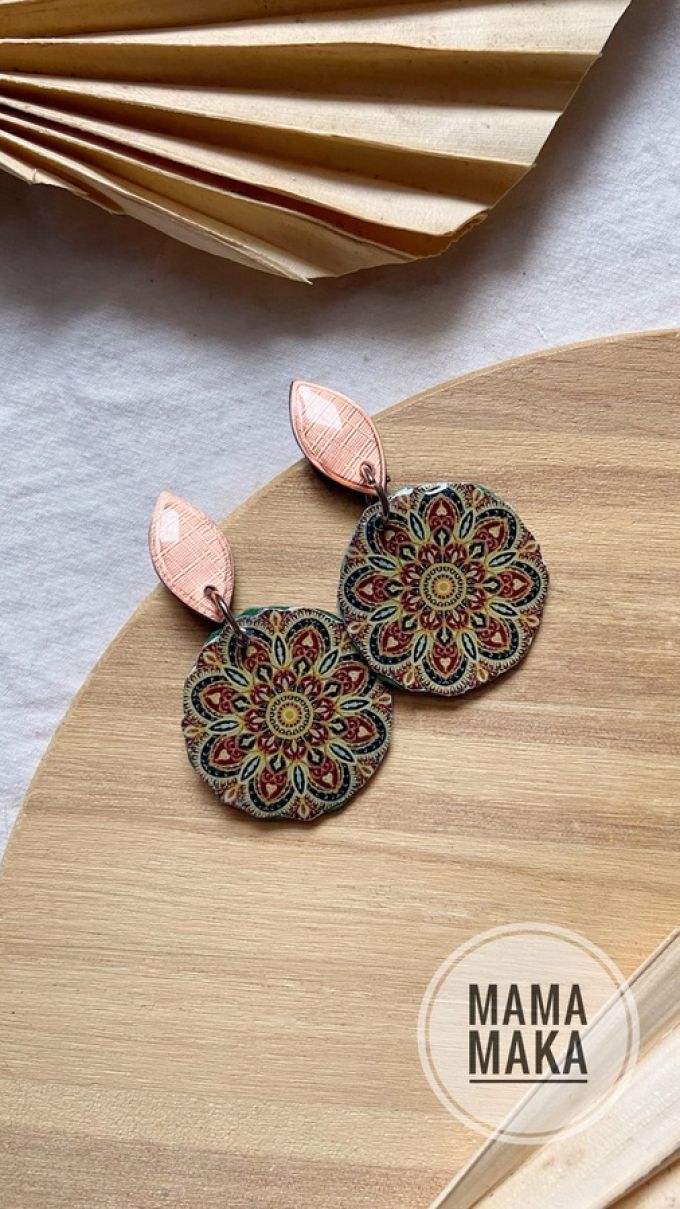 Mandala Goccia Bronzo