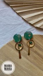 Lilith Verde Bosco Foglia Oro Handpainted
