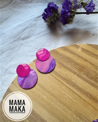 Gea Mini Fluid Pink Handpainted