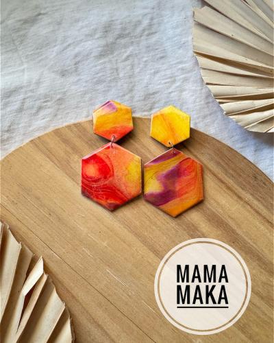Atena Arancio Marble Handpainted