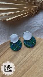 Gea Mini Tartan Verde Argento