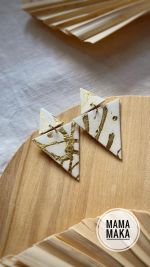 Atria Avorio Foglia Oro Handpainted