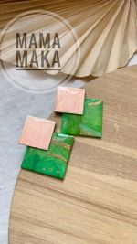 Marie Verde Oro Handpainted