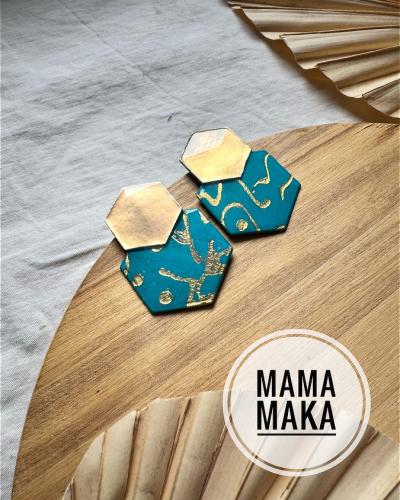 Malika Ottanio Foglia Oro Handpainted