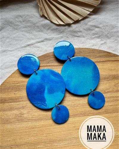 Eva Azzurro Mare Handpainted
