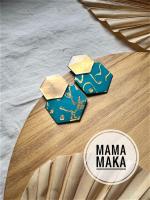 Malika Ottanio Foglia Oro Handpainted