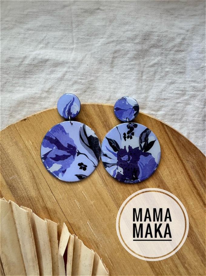 Karma Blu Fiori Astratti