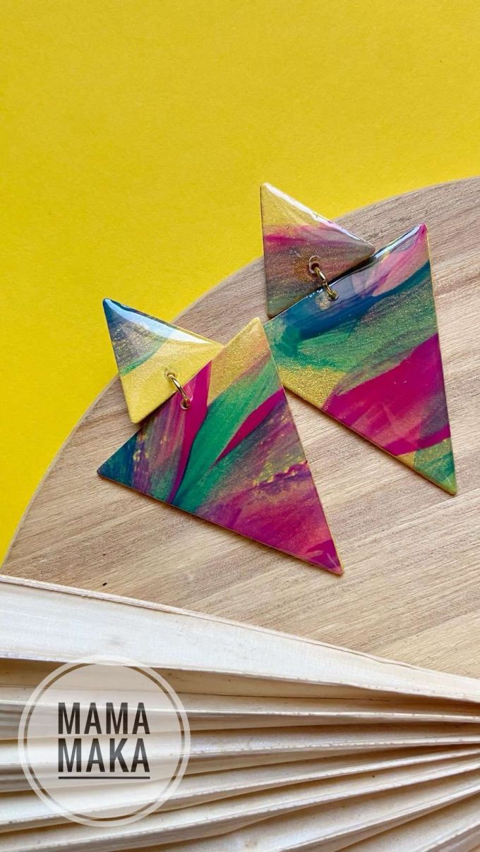 Atria  Multicolor Handpainted