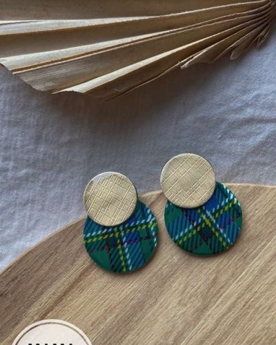 Gea Mini Tartan Verde Oro