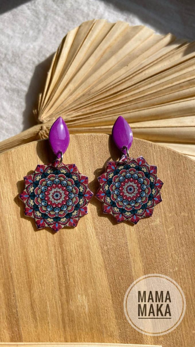 Mandala Goccia Magenta