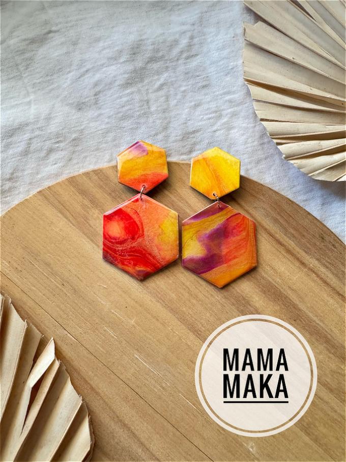 Atena Arancio Marble Handpainted