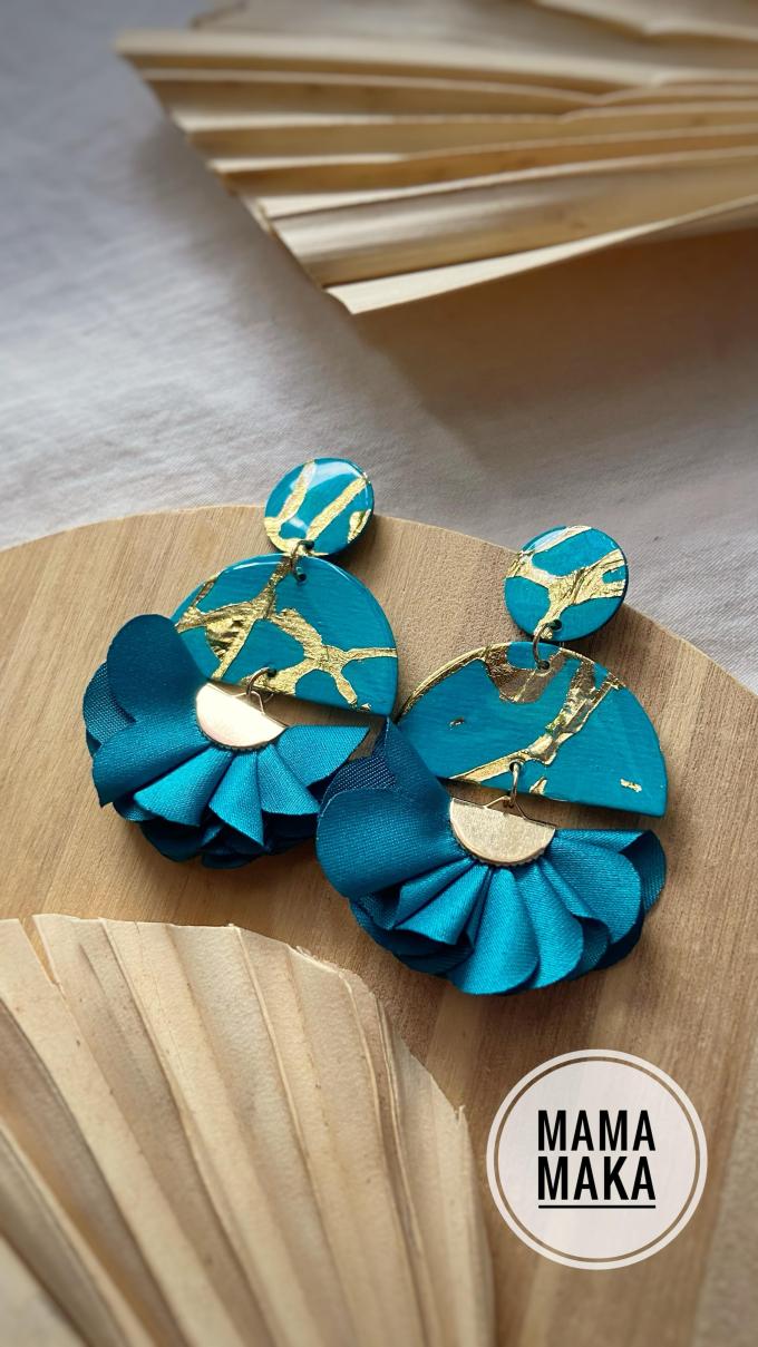 Flora Ottanio Foglia Oro Handpainted