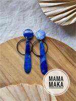 Aura Blu Argento Handpainted