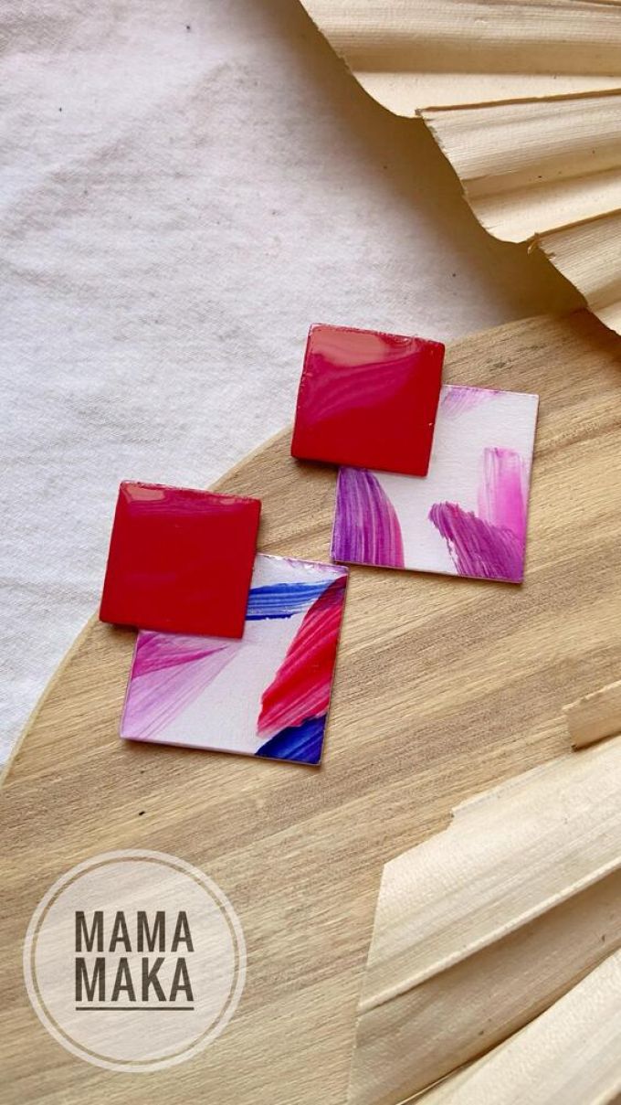 Marie Rosso Viola Handpainted