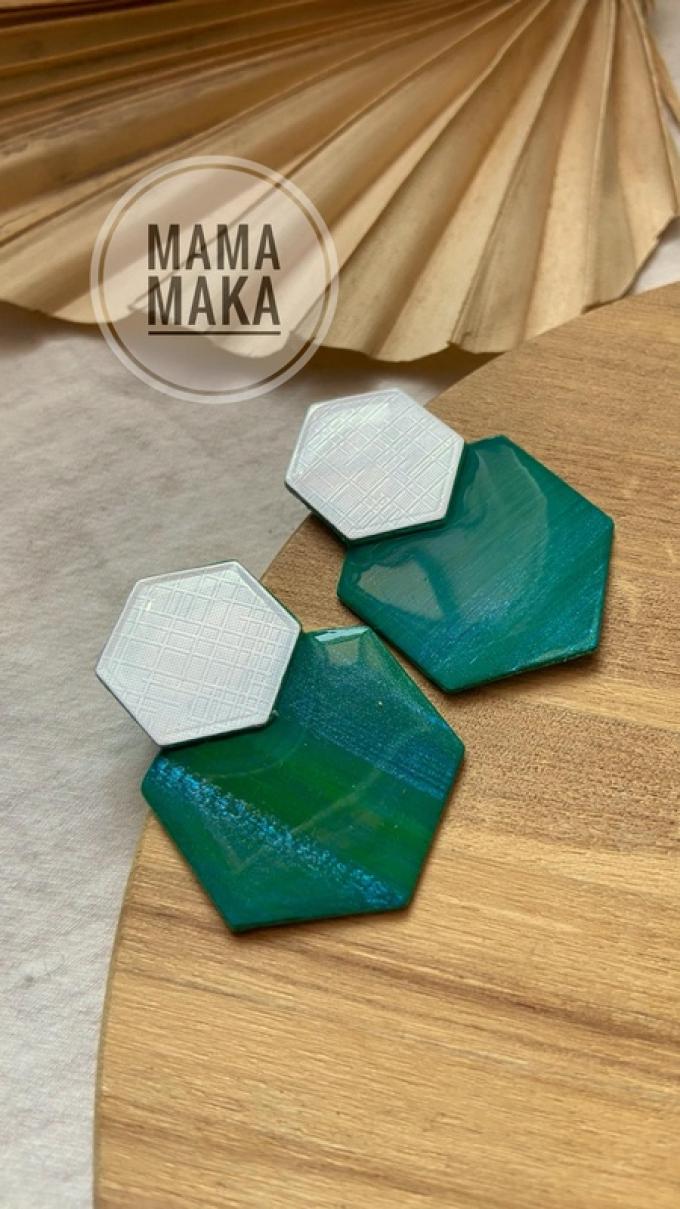 Malika Verde Smeraldo Handpainted