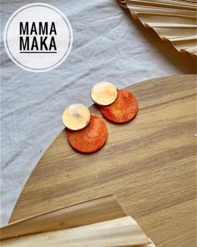 Gea Mini Arancio Perla Handpainted