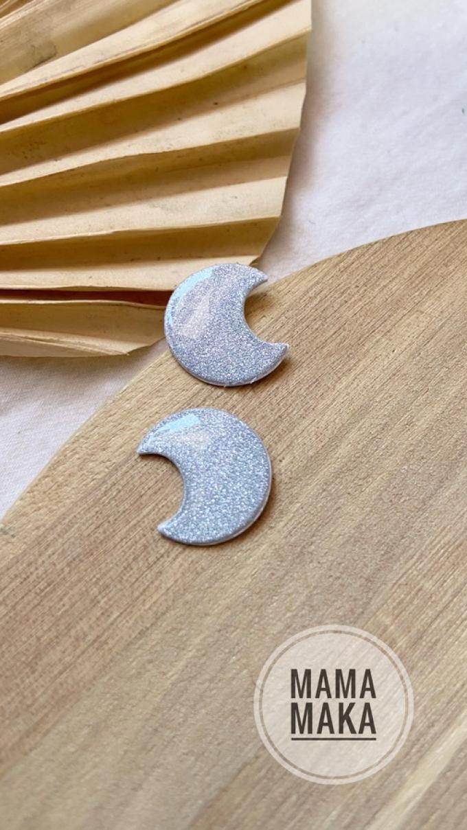 Luna Mini Argento Glitter