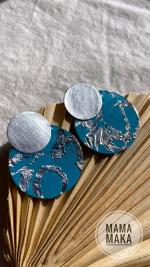 Gea Ottanio Foglia Argento Handpainted